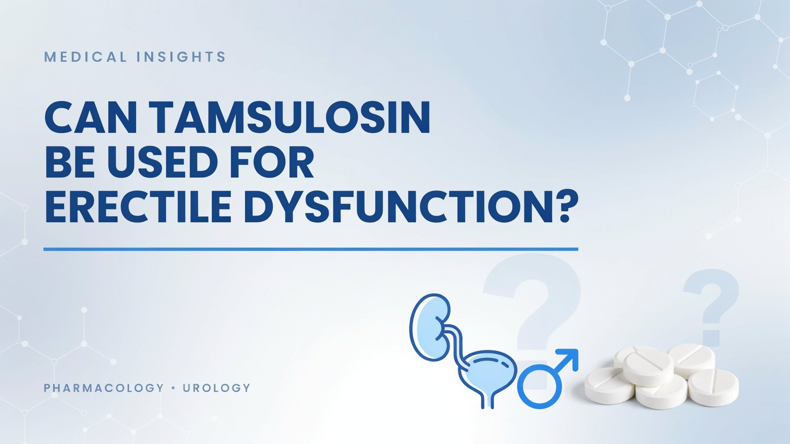 can tamsulosin be used for erectile dysfunction